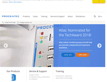 Tablet Screenshot of procentec.com