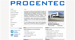 Desktop Screenshot of procentec.de